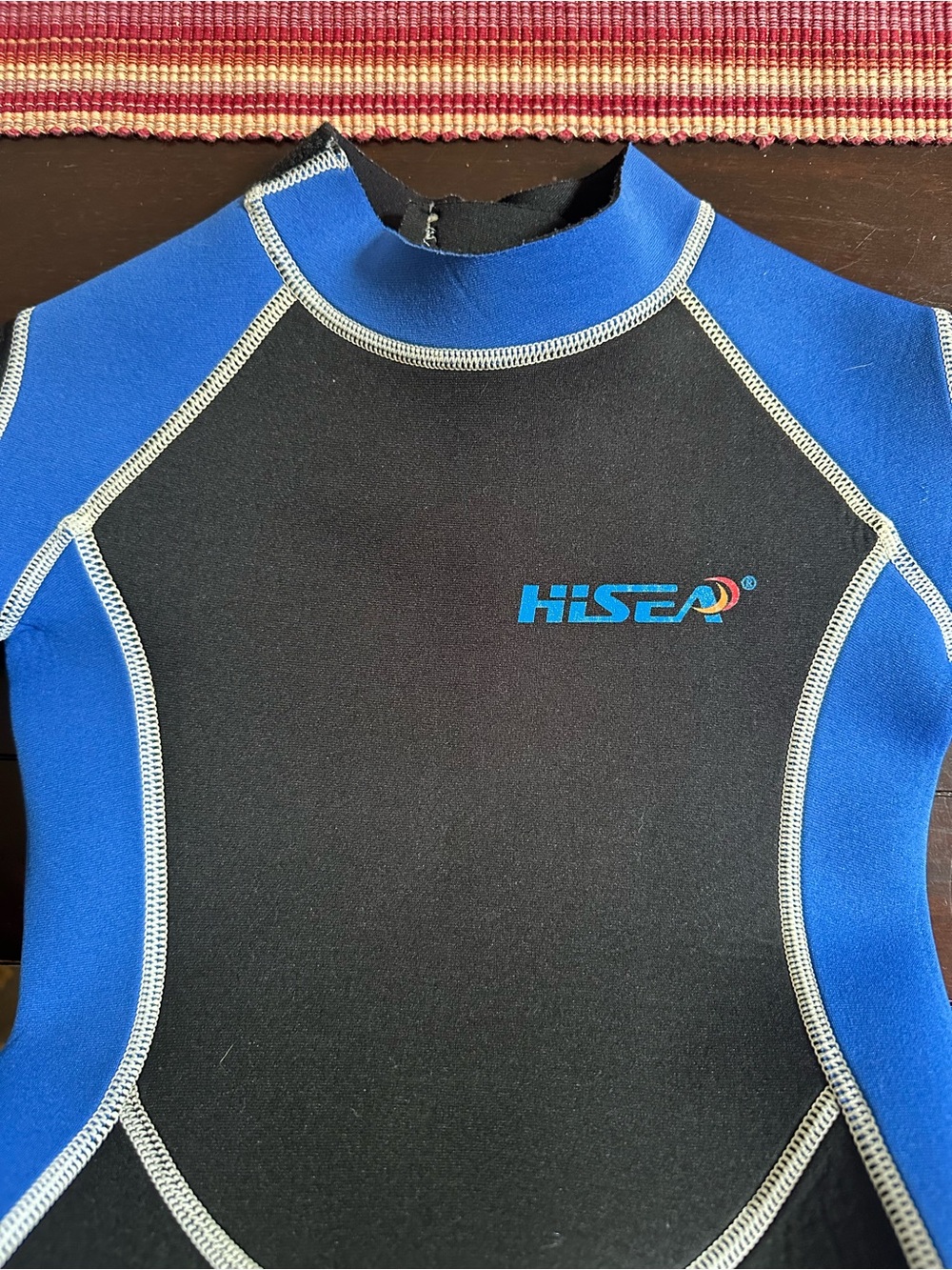 HiSea Blue and Black kids Scuba Wetsuit size 6 - Picture 3 of 11